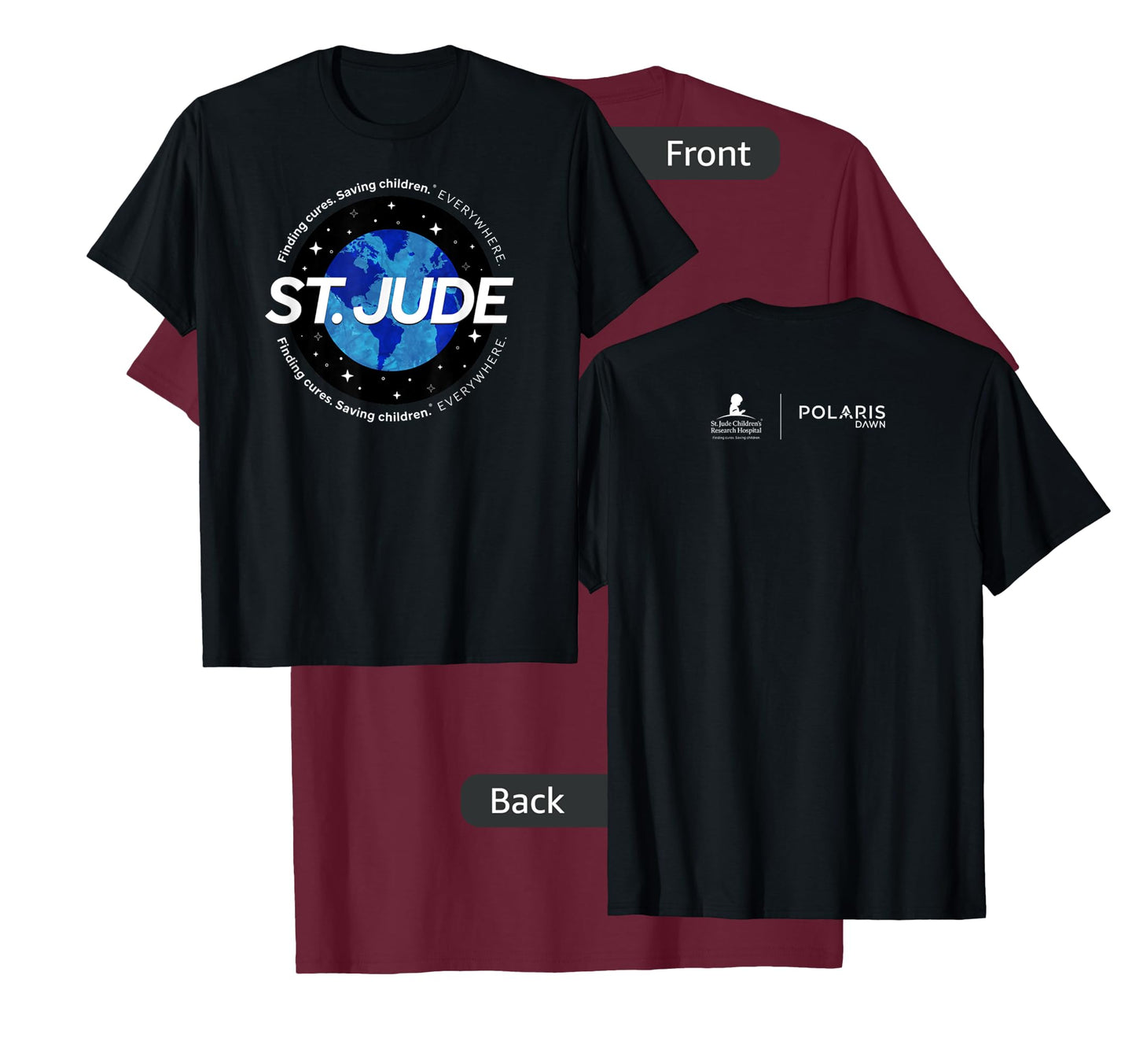 St. Jude "Finding Cures. Saving Children. EVERYWHERE" Globe T-Shirt