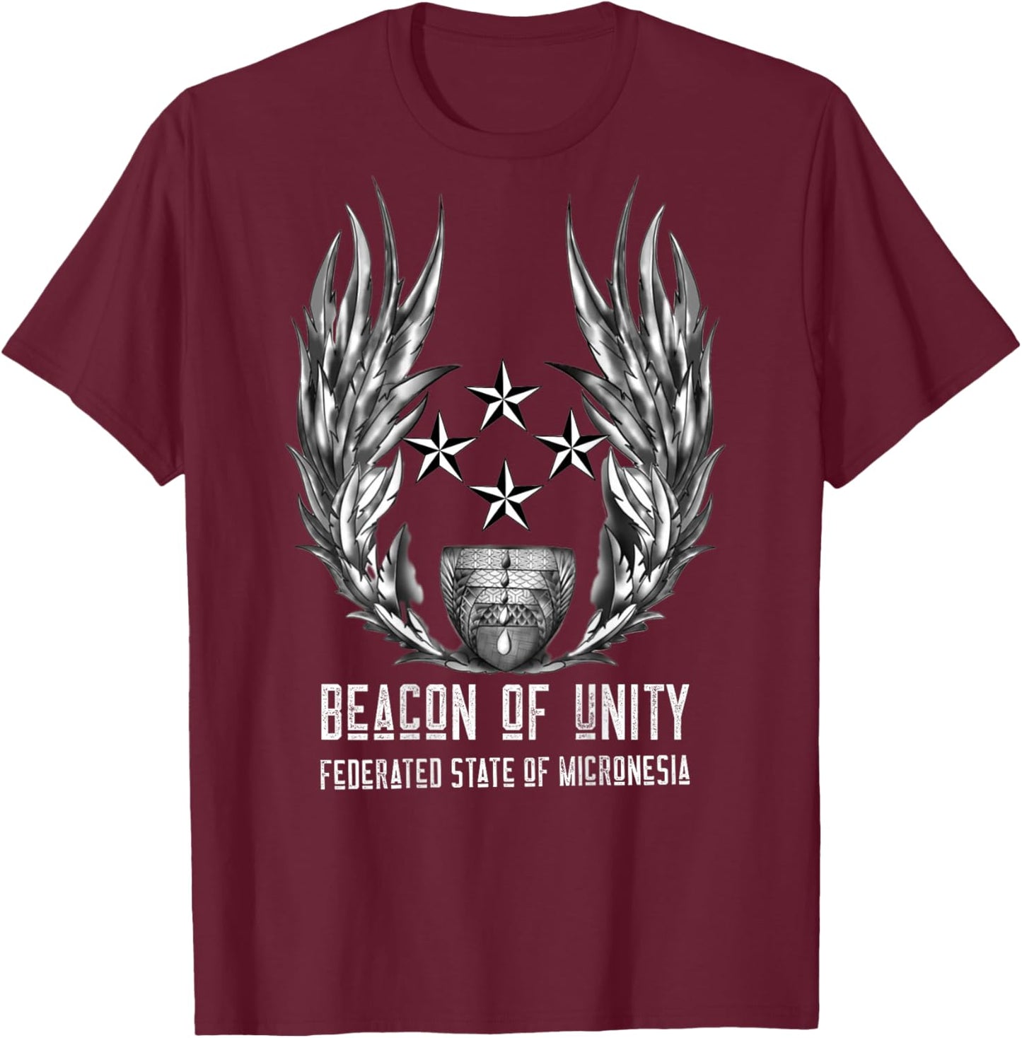 Federated State of Micronesia T-Shirt - T-Shirt | Maroon