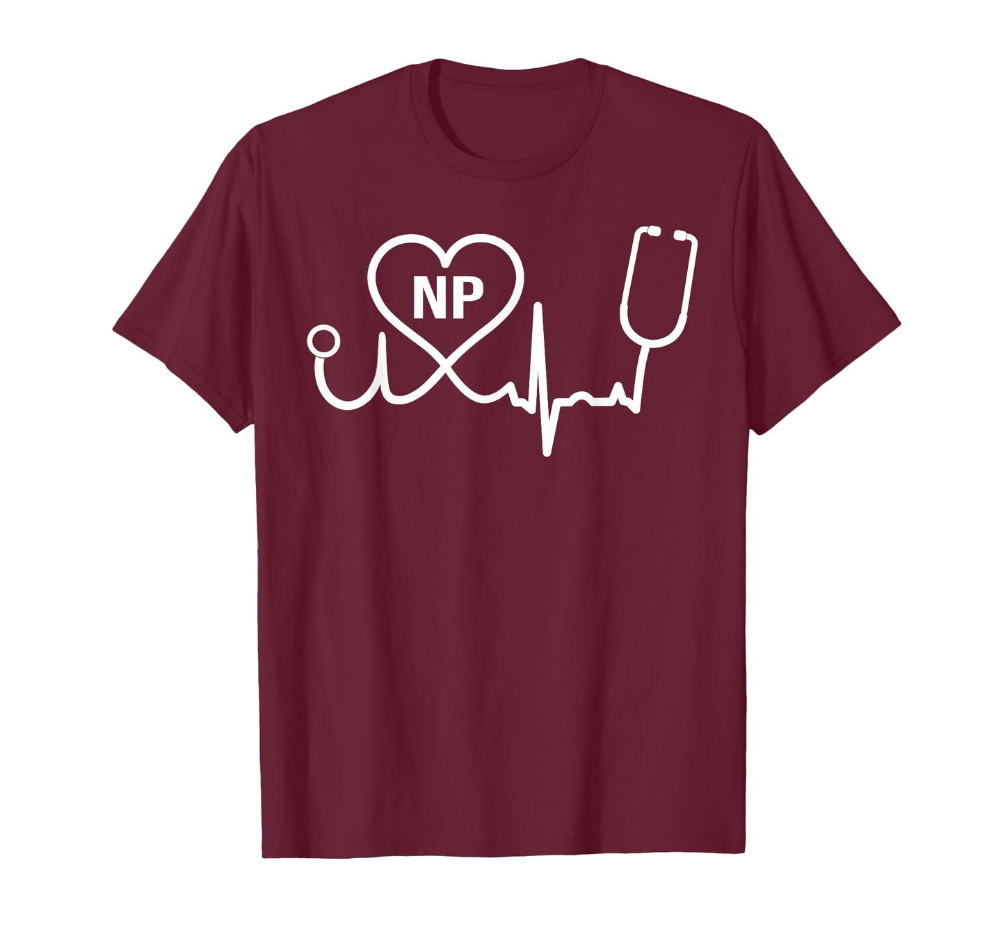 Heartbeat Nurse Practitioner Medical NP Nursing Gift Support T-Shirt