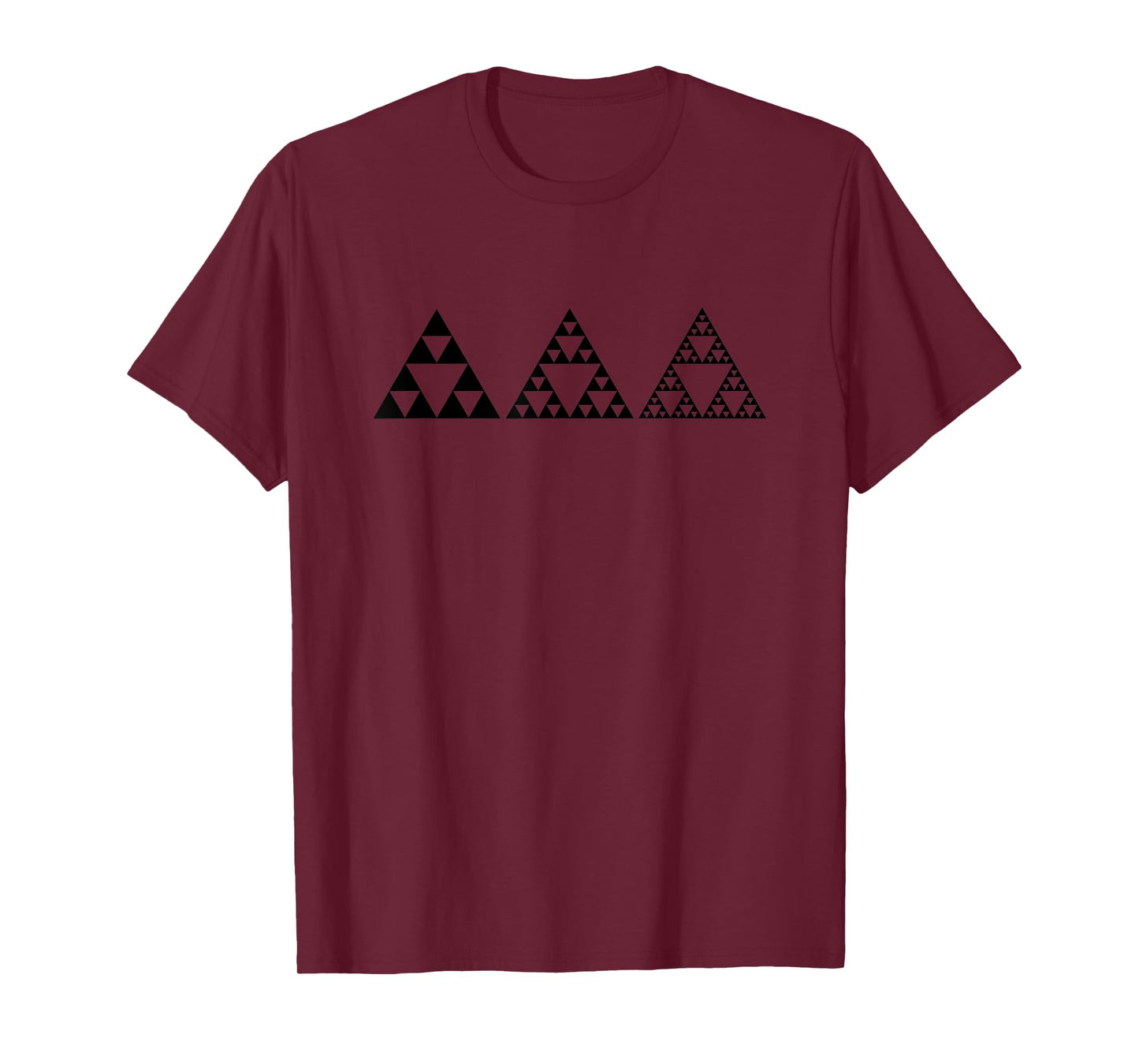 Math Sierpinski Triangle Fractal Geometry Science Infinity T-Shirt