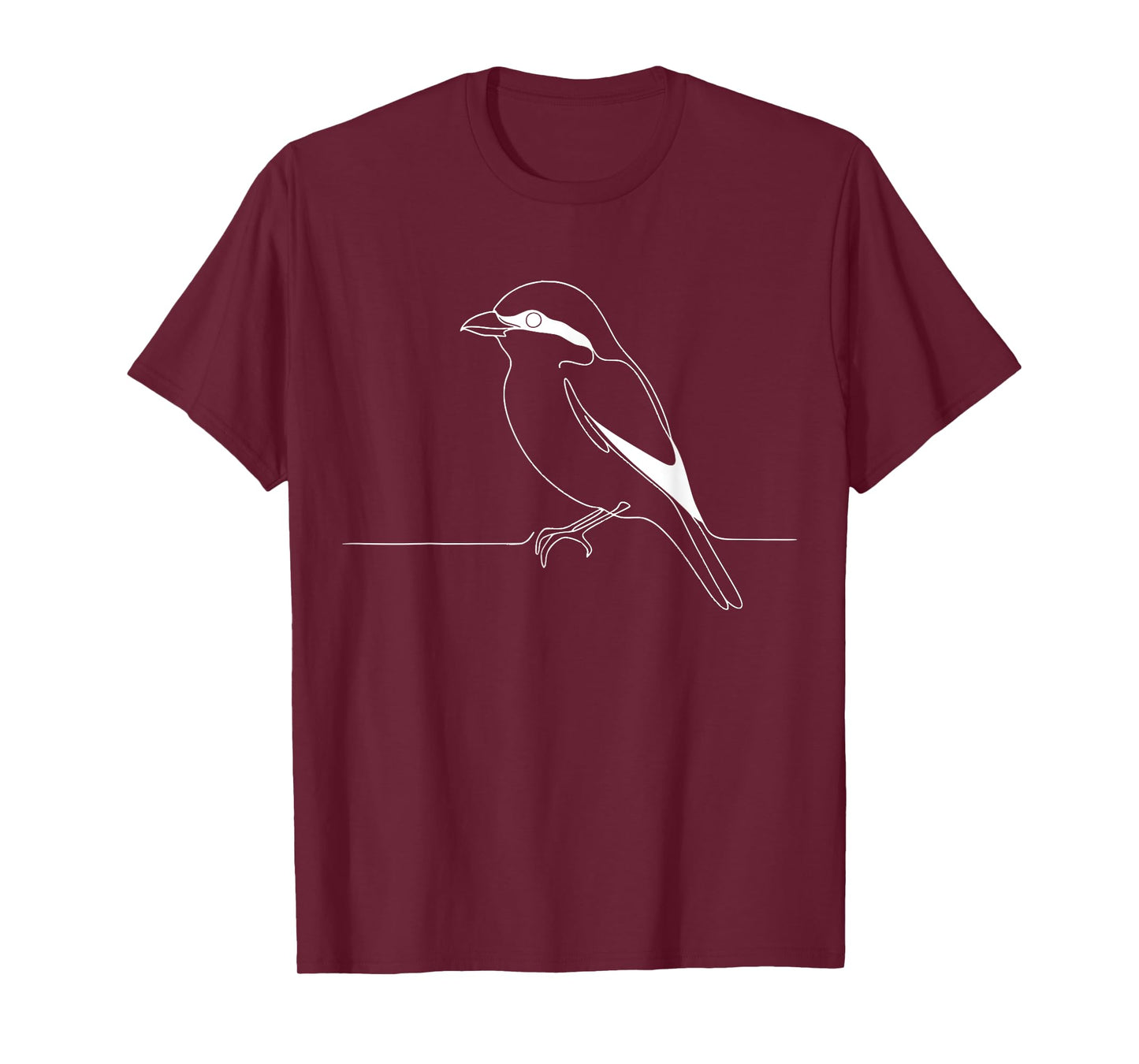 Line Art Bird & Ornithologist Loggerhead Shrike T-Shirt