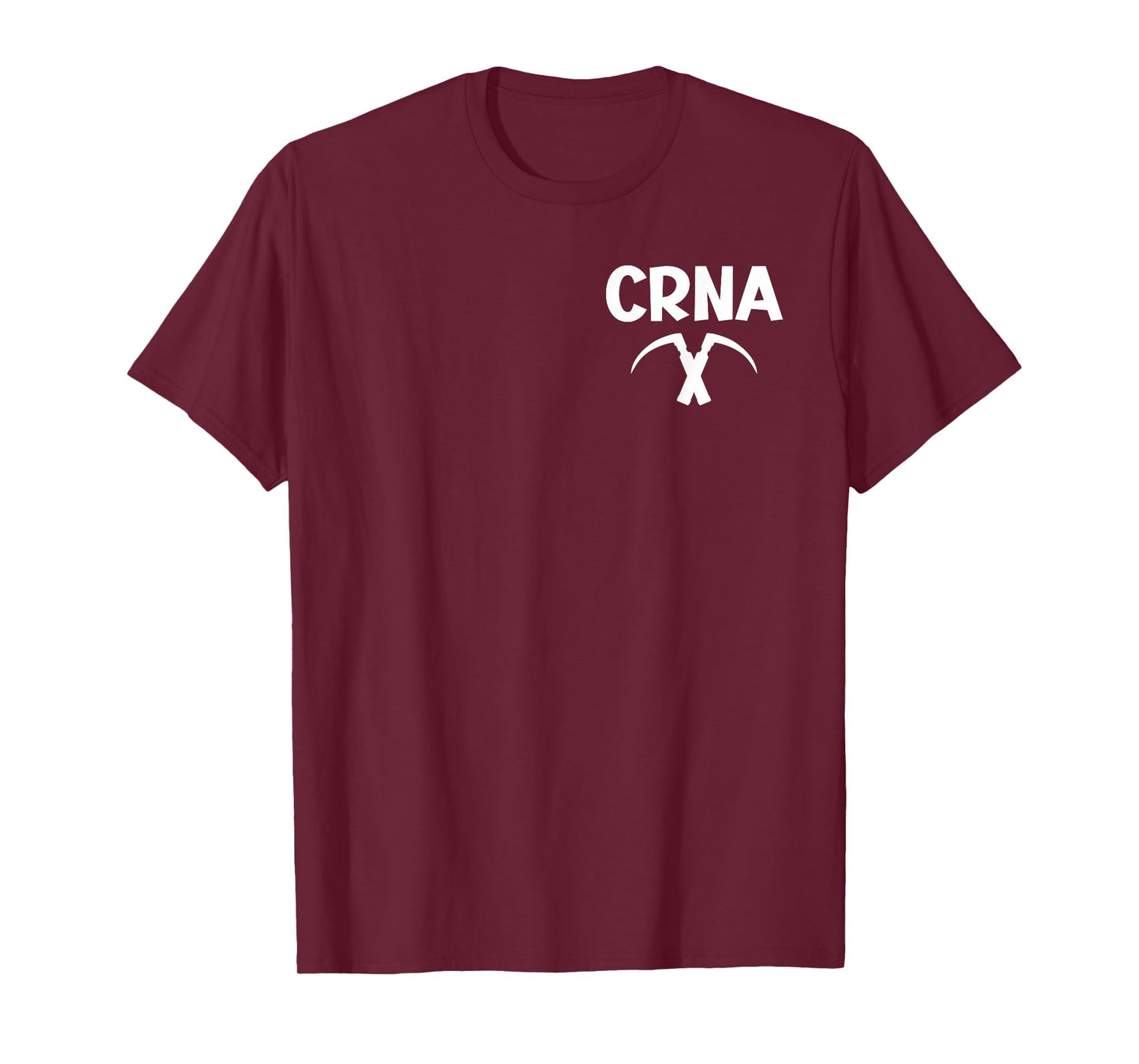 CRNA Nurse Anesthetist Anesthesia Laryngoscope Logo Print T-Shirt
