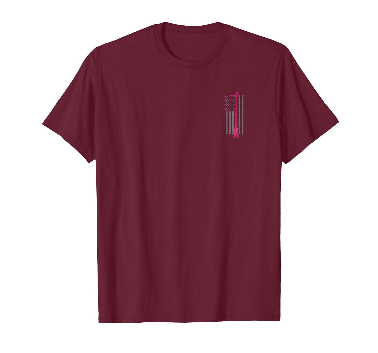 Pink Halligan Tool Firefighter Breast Cancer Awareness Shirt T-Shirt