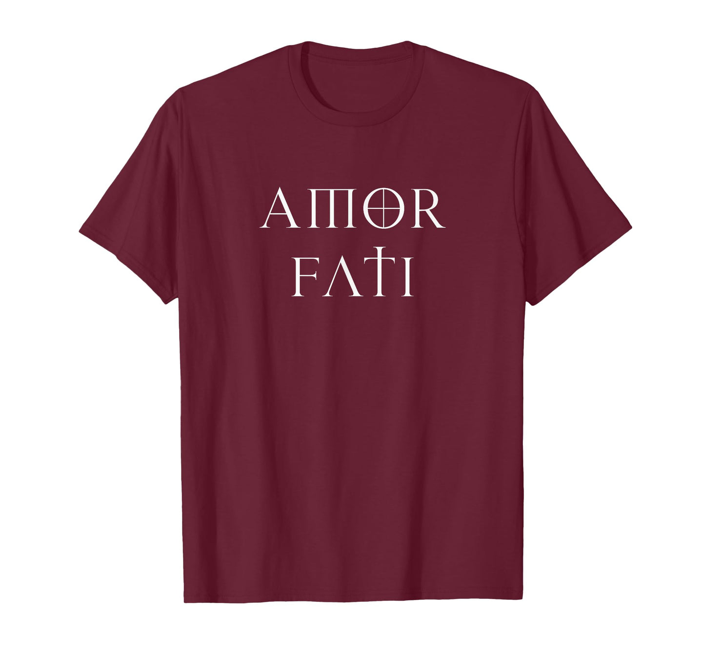 Amor Fati Stoic Inspirational Latin Quote Love your Fate Tee T-Shirt
