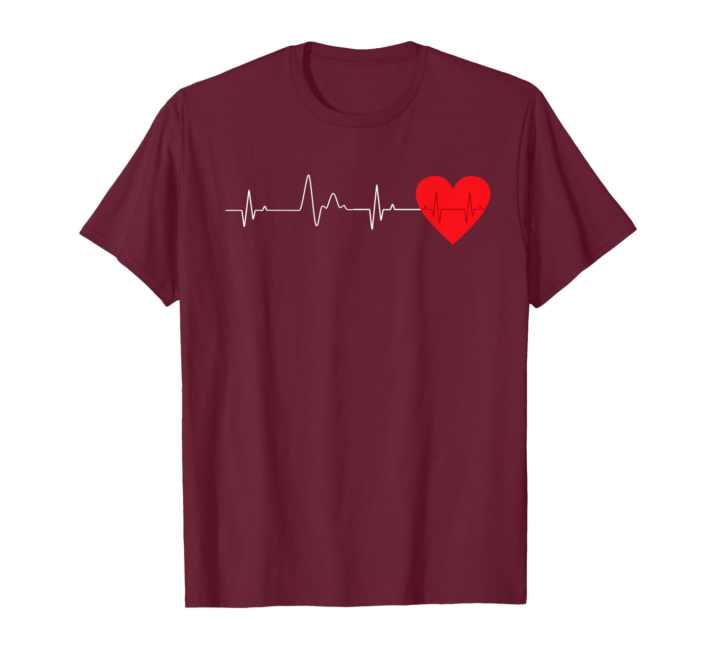 Heart EKG Heartbeat Pulseline For Cardiologist Heart Survivo T-Shirt