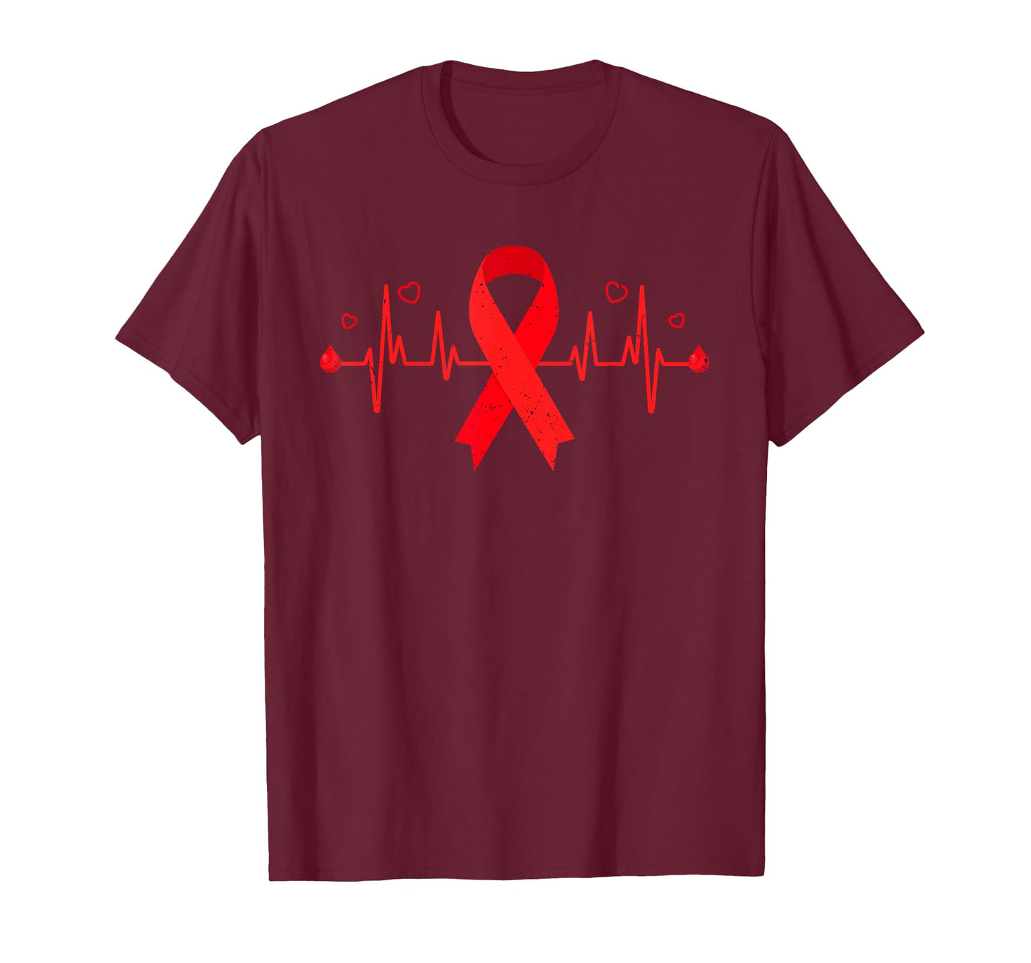 Blood Clot Ribbon Pulmonary Embolism Survivor PE Supporter T-Shirt