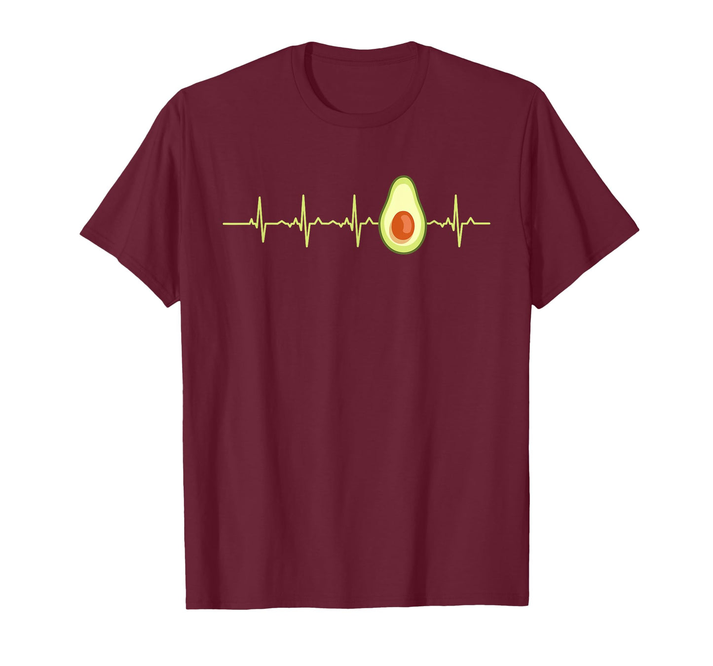 Avocado Heartbeat Funny EKG Vegan Best Gift Men Women Kids T-Shirt
