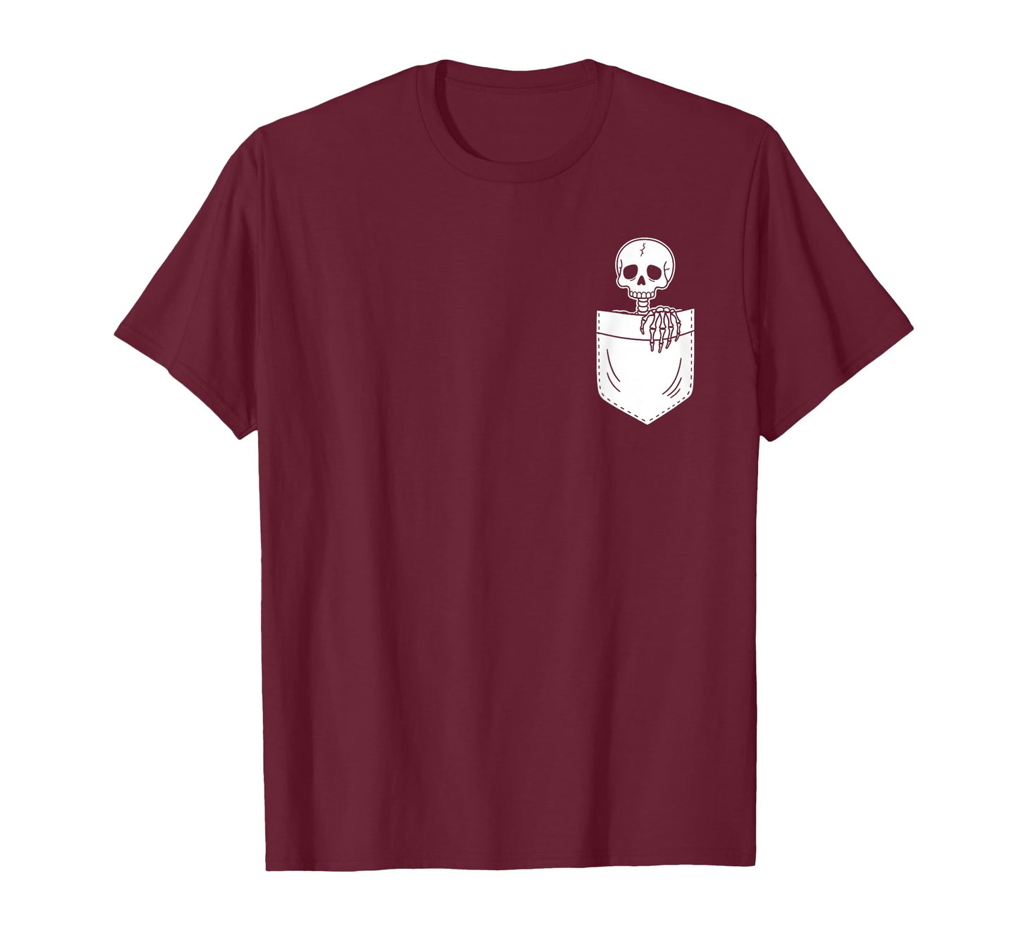 Halloween Skeleton Costume Pocket Men Women Kids Boys Girls T-Shirt