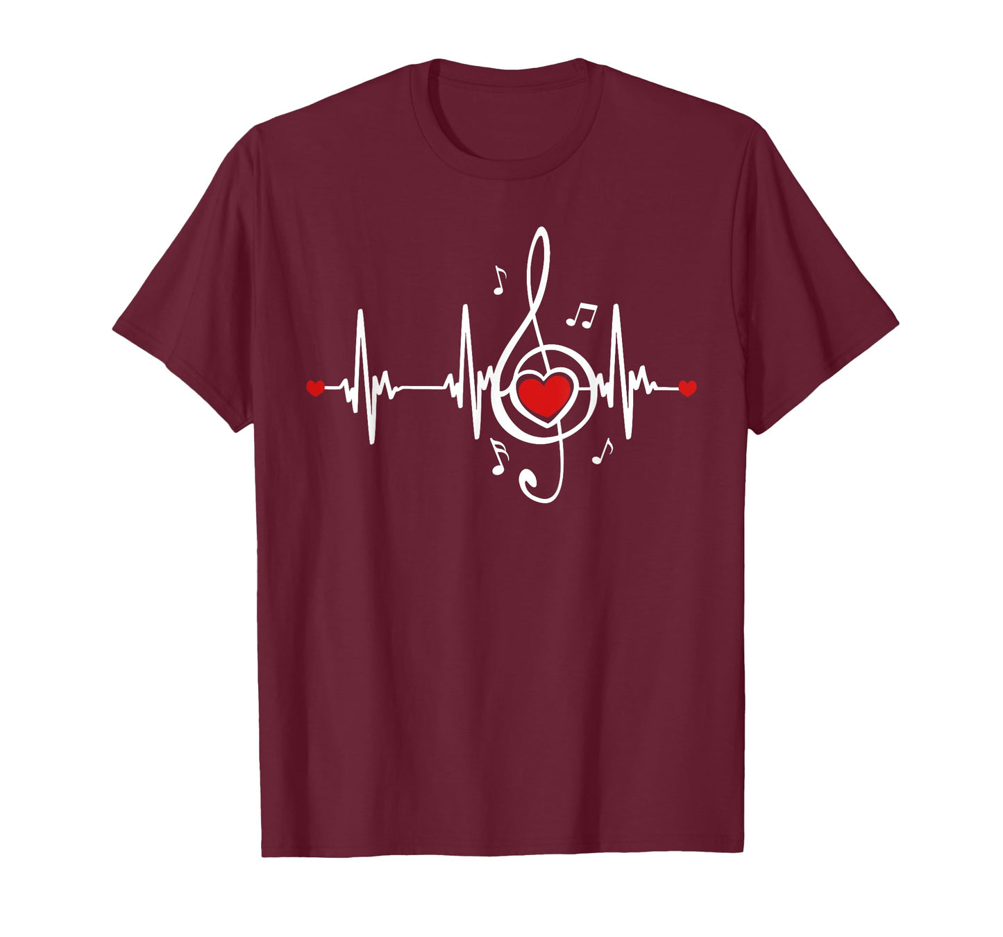 Music Heartbeat Symbol Nurse World Music Day Music Lovers T-Shirt