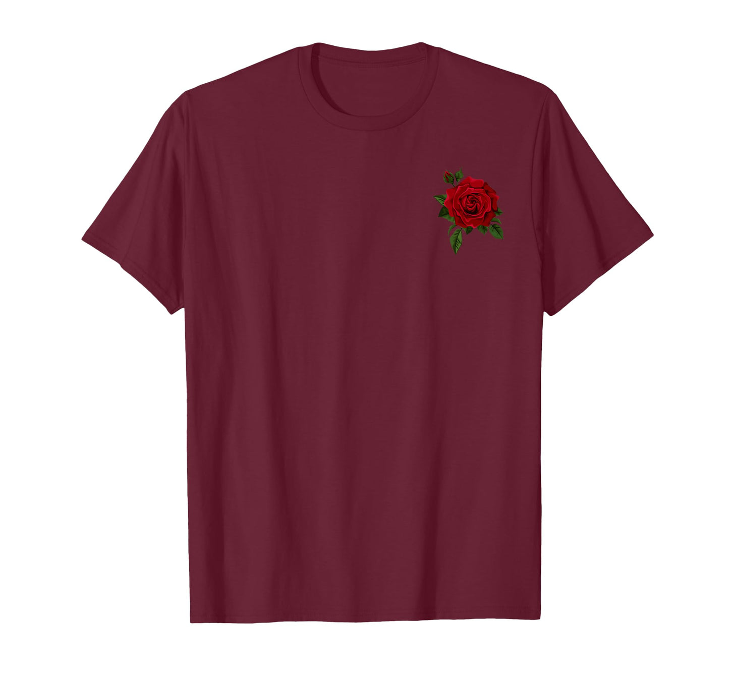 Cool Red Roses Elegant Floral Design for Men Women and Youth T-Shirt