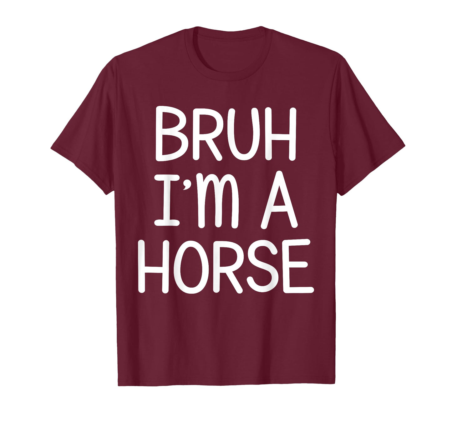 Pretend I'm A Horse Funny Lazy Halloween Costume Party T-Shirt