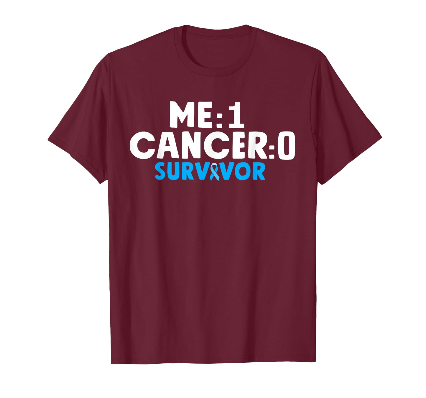 Prostate Cancer Survivor Awareness Blue Ribbon T-Shirt