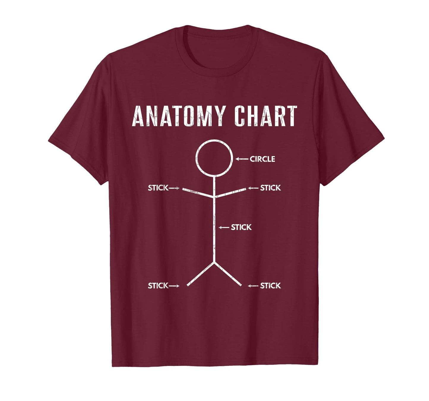 Anatomy Chart Funny Medical School Students Graphic T-Shirt
