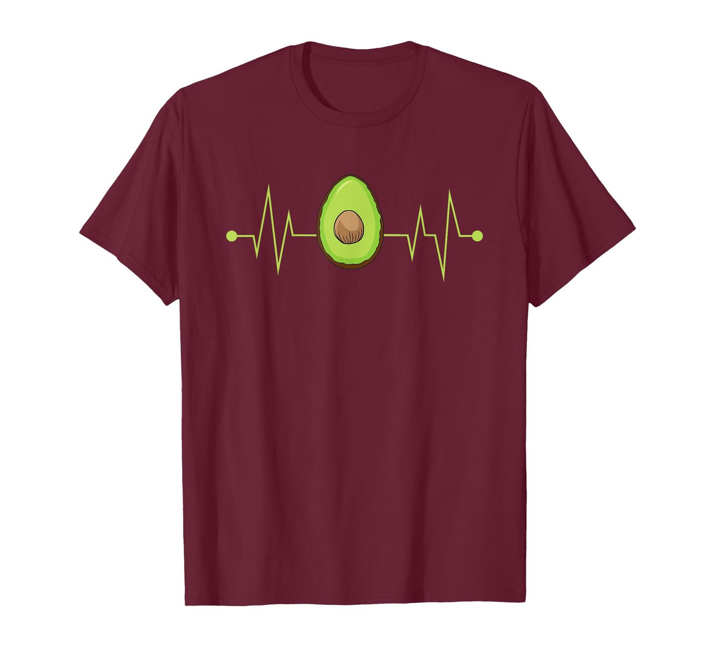 Avocado Heartbeat Funny EKG Vegan Best Gift Men Women Kids T-Shirt