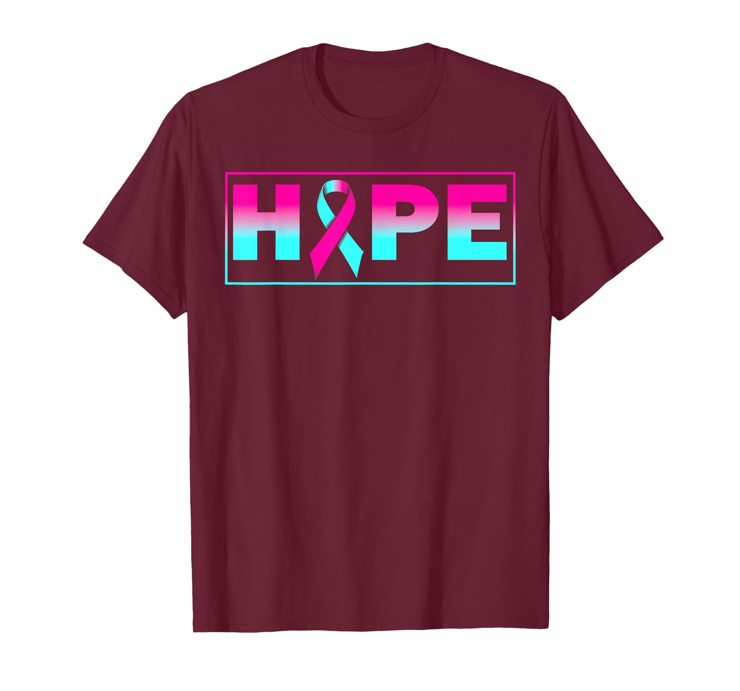 Hope BRCA Awareness Breast Cancer Pink Ribbon T-Shirt