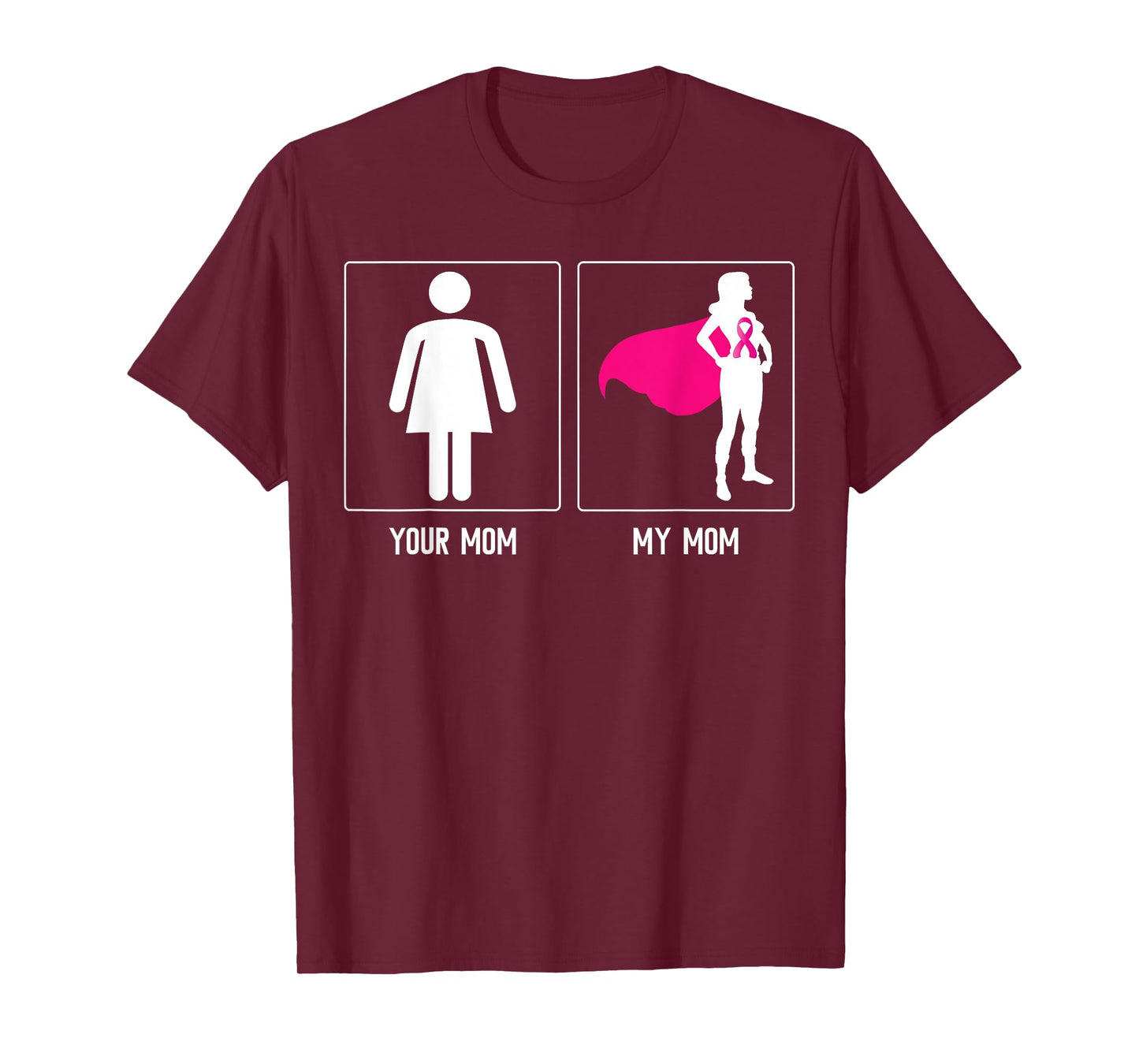 MY MOM BREAST CANCER SURVIVOR SUPERHERO MOTHERS DAY Family T-Shirt