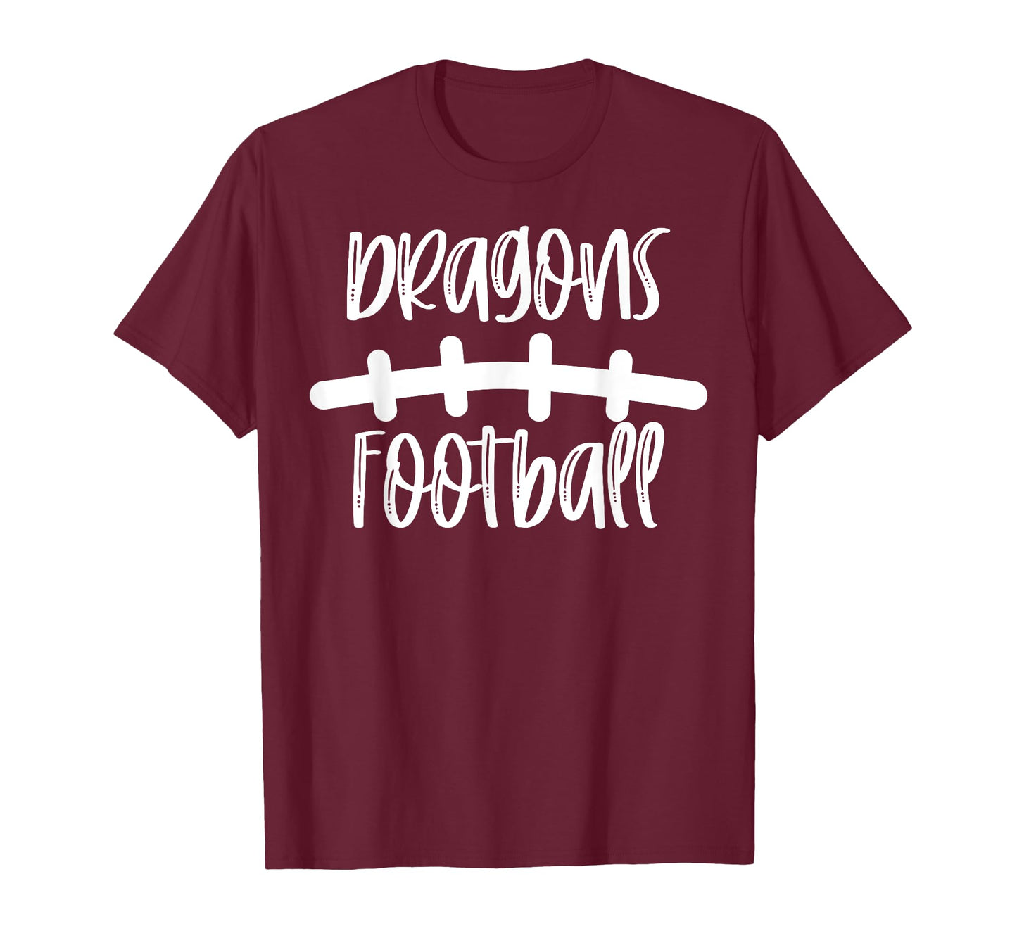 Dragons Football School Spirit Team Mascot Game Night T-Shirt