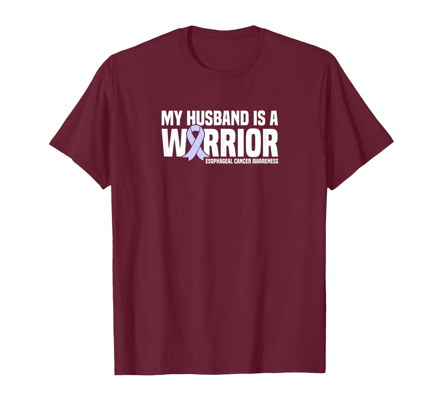 My Husband is a Warrior Esophageal Cancer Awareness T-Shirt