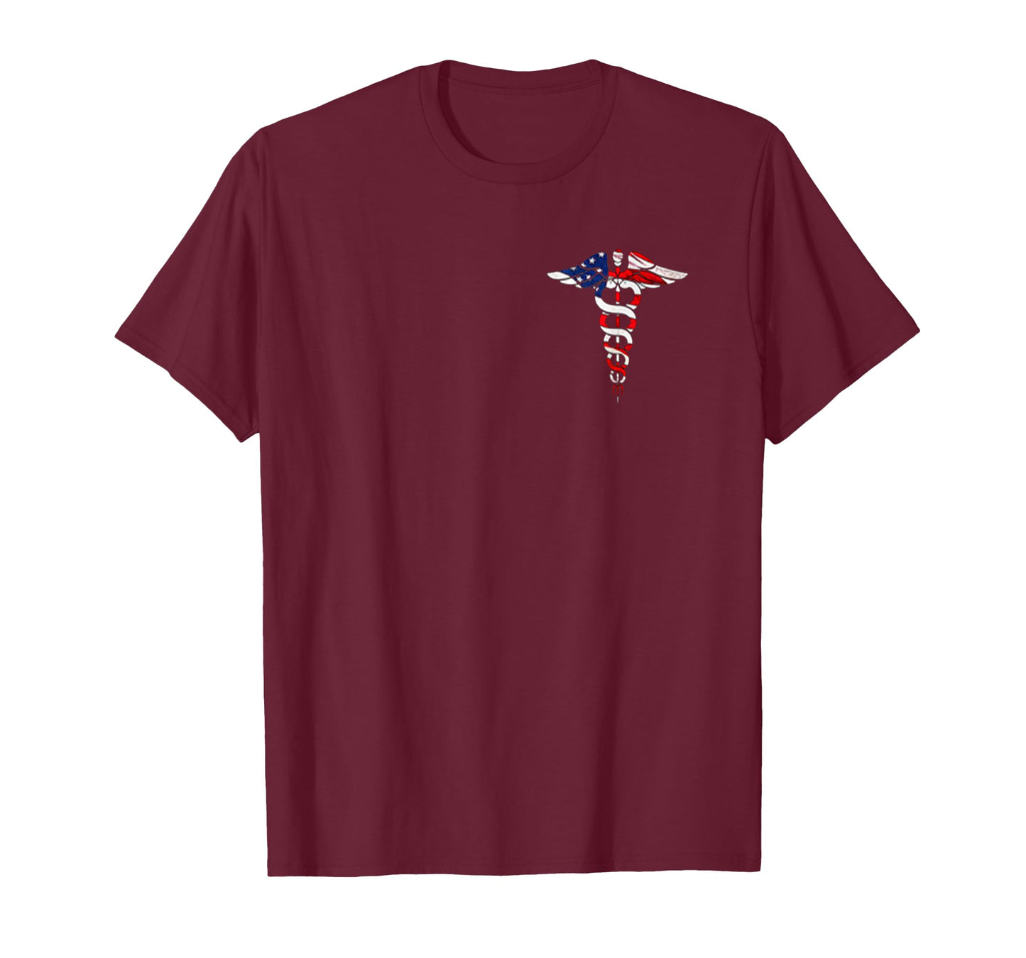 Funny Shirt Nurse Caduceus American flag Hot Trend T-Shirt