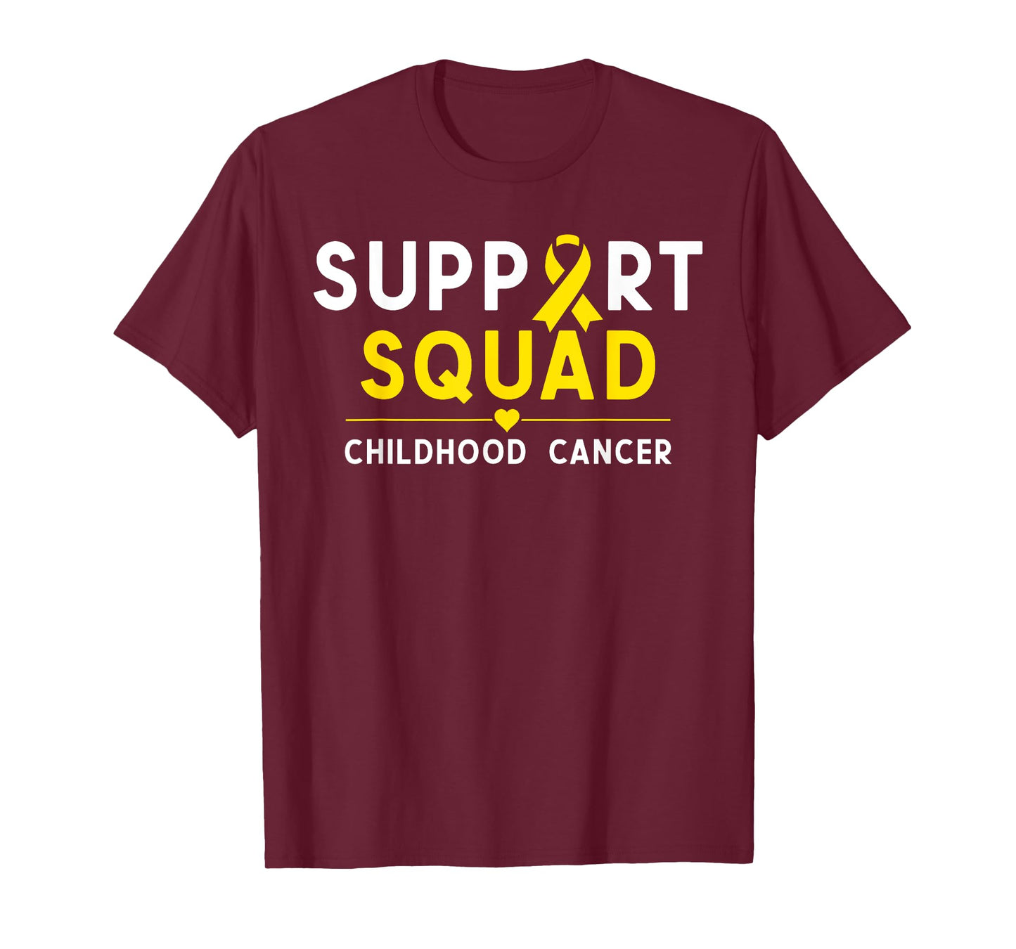 Childhood Cancer Awareness Support Squad Gold Ribbon Kids T-Shirt