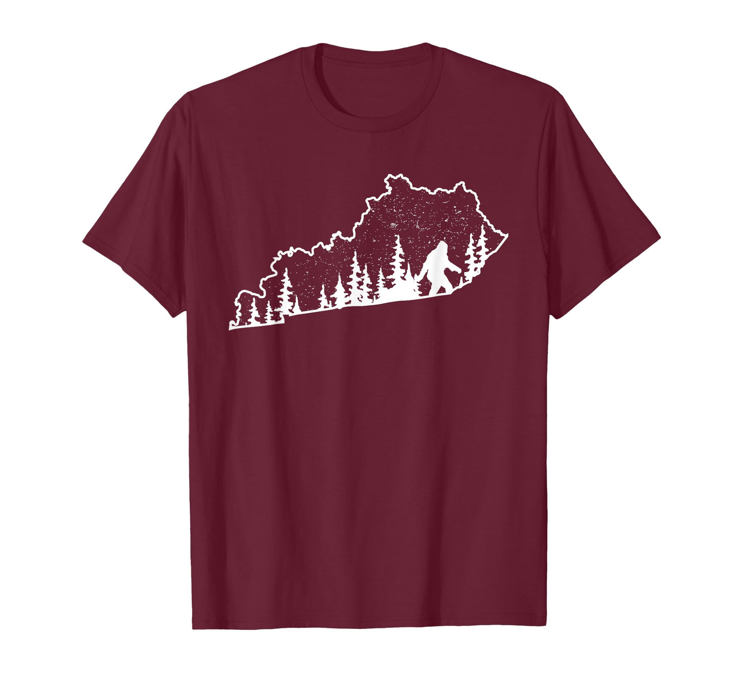 Kentucky Bigfoot Sasquatch Silhouette State Pride Nature T-Shirt