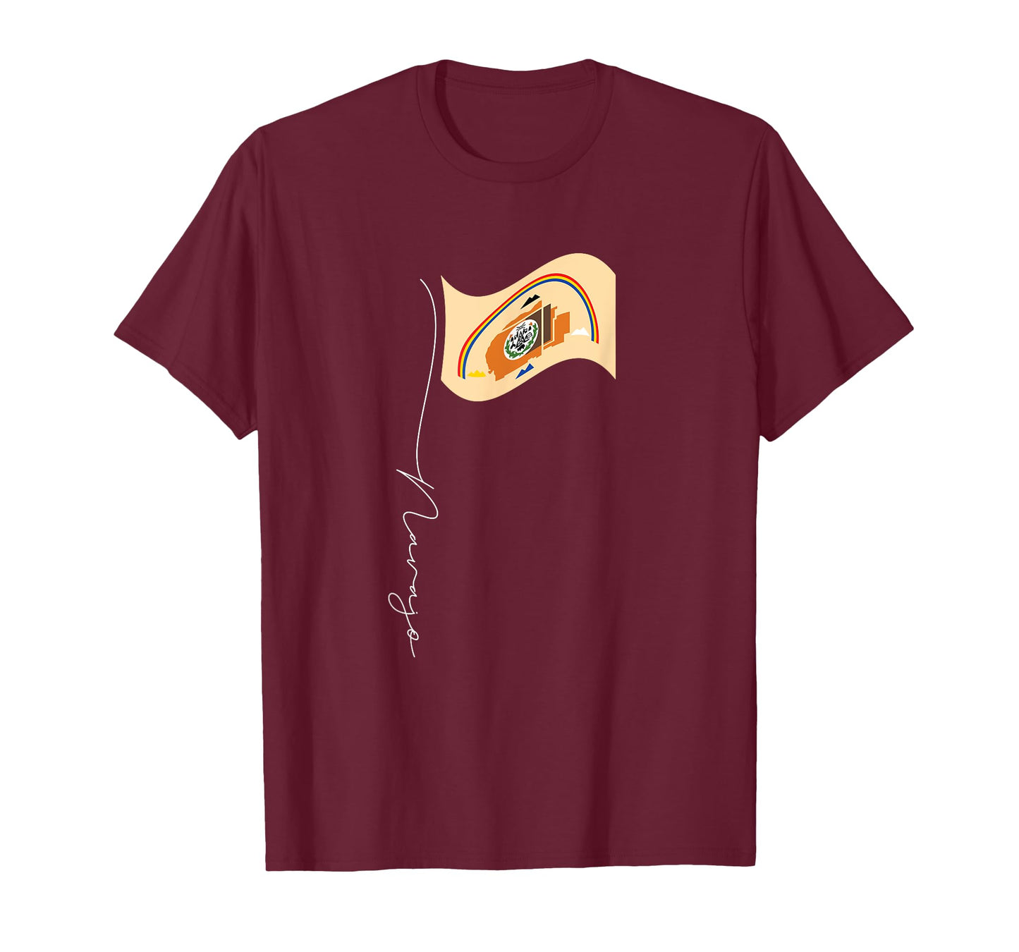 Navajo Signature Flag Pole - Elegant Patriotic Navajo Flag T-Shirt