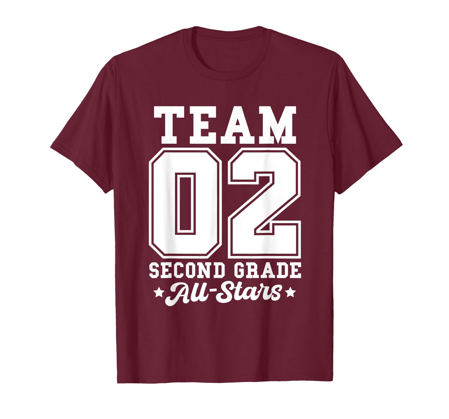 Team 2nd Grade All-Stars Back To School Sports Jersey T-Shirt