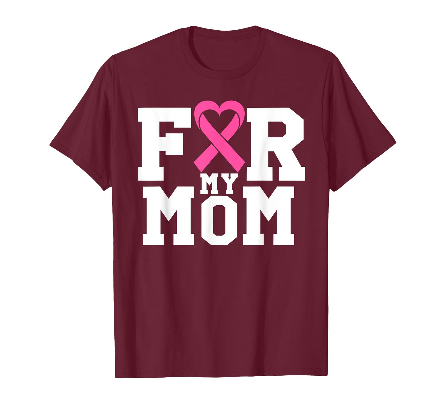 For My Mom Pink Ribbon Breast Cancer Awareness Support Squad T-Shirt