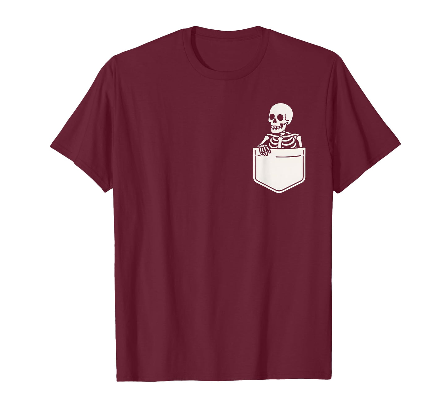 Halloween Skeleton Costume Pocket Men Women Kids Boys Girls T-Shirt
