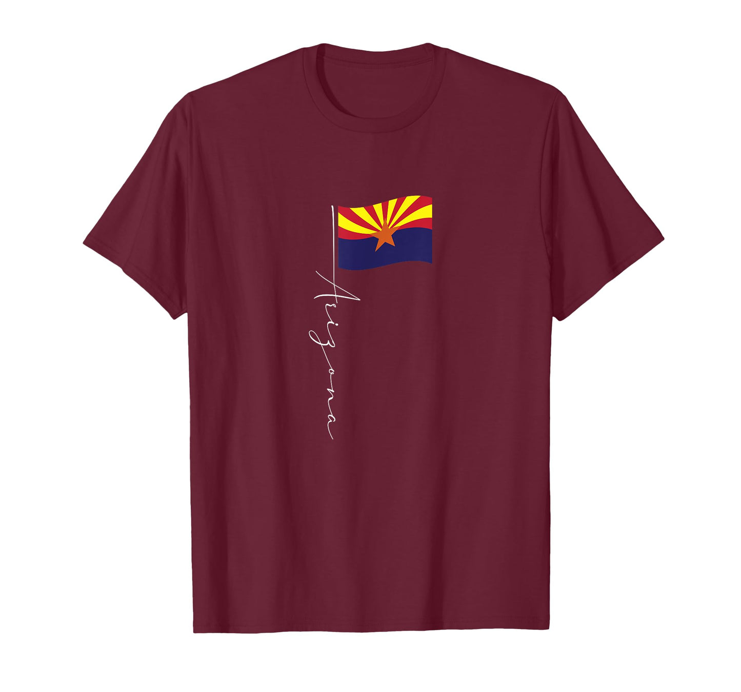 Family Heritage Gifts Arizona Signature Flag Pole - Elegant Arizonan Flag T-Shirt