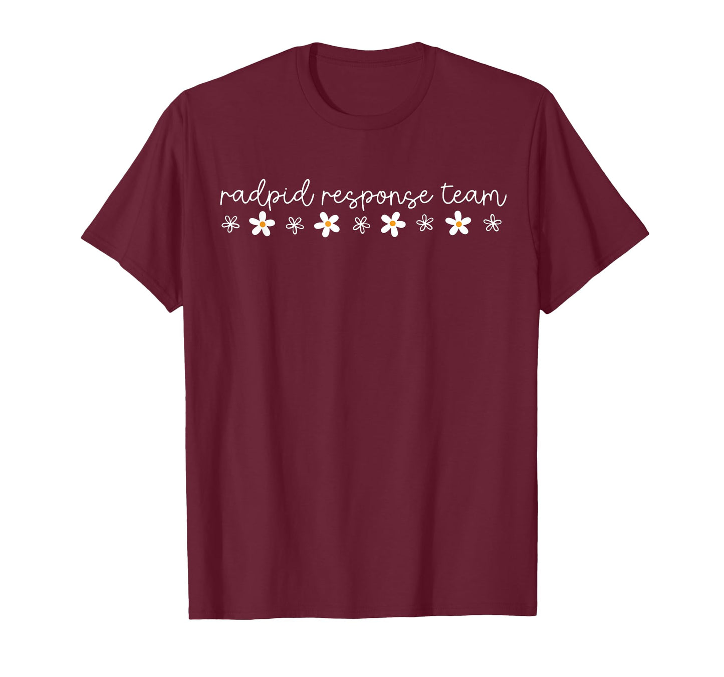 Retro Daisy Flower Rapid Response Team School Nursing T-Shirt