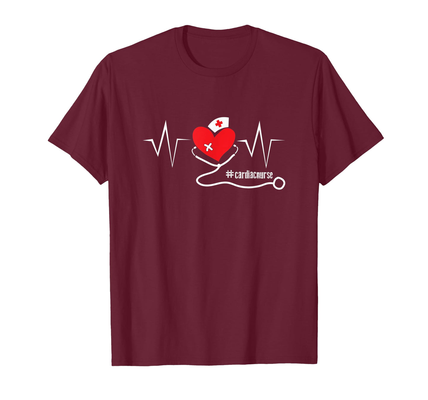 Cardiac Nurse Cardiology Nursing Heartbeat T-Shirt