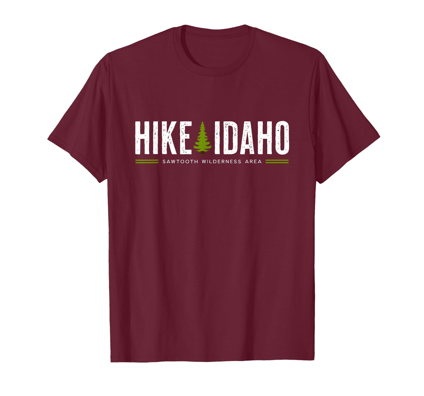 Idaho ID Sawtooth Wilderness Area Hike Tree Retro Graphic T-Shirt