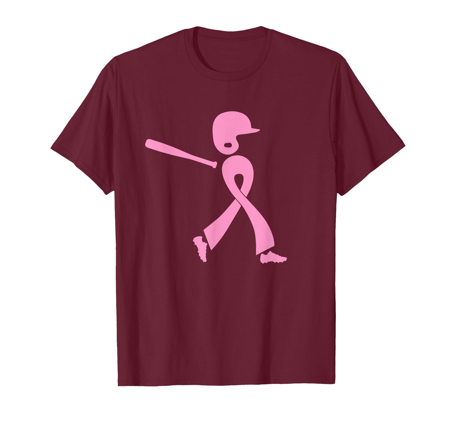 Strike Out Breast Cancer Awareness Pink Ribbon Baseball T-Shirt