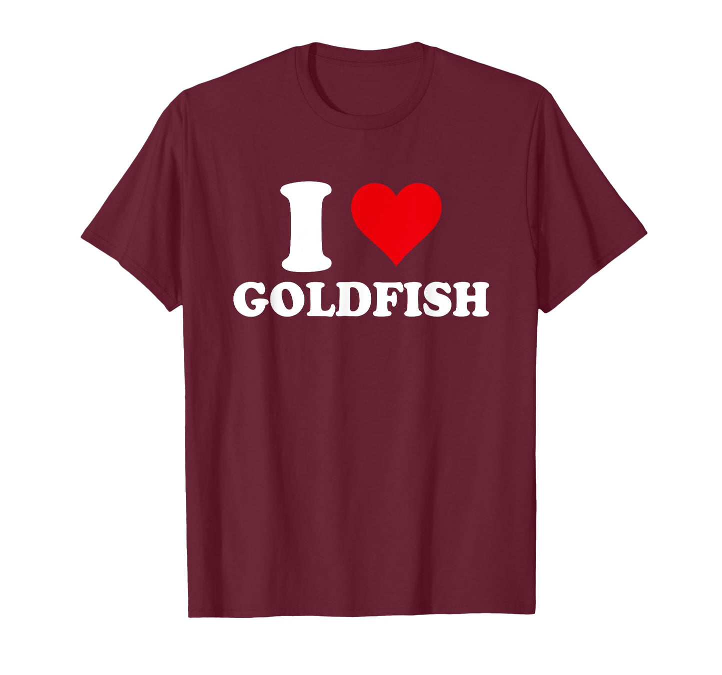 I Love Goldfish, I Heart Goldfish Lover T-Shirt