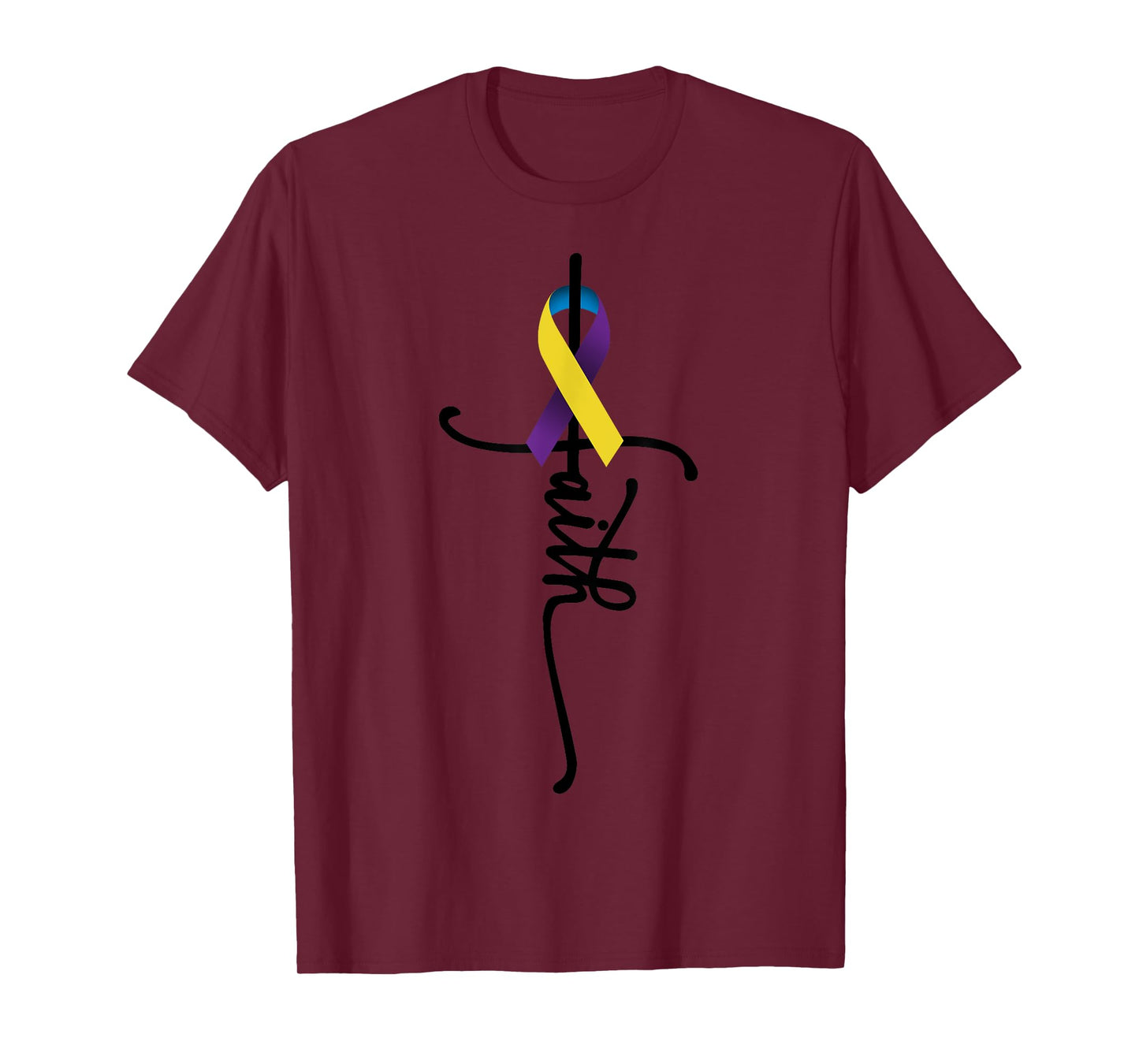 Bladder Cancer Faith Bladder Cancer Awareness May Support T-Shirt