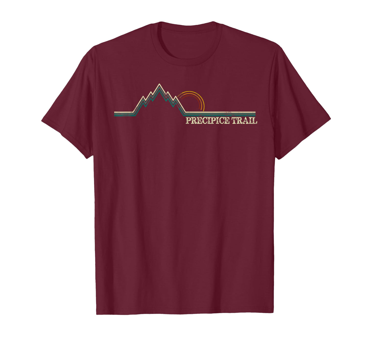 Retro Precipice Trail Acadia National Park Maine T-Shirt
