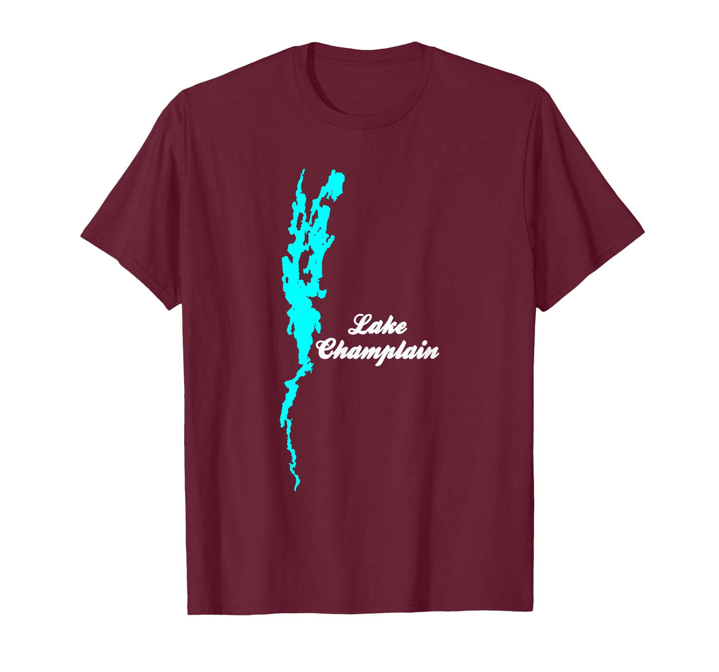 Minimalist Lake Champlain, New York and Vermont T-Shirt