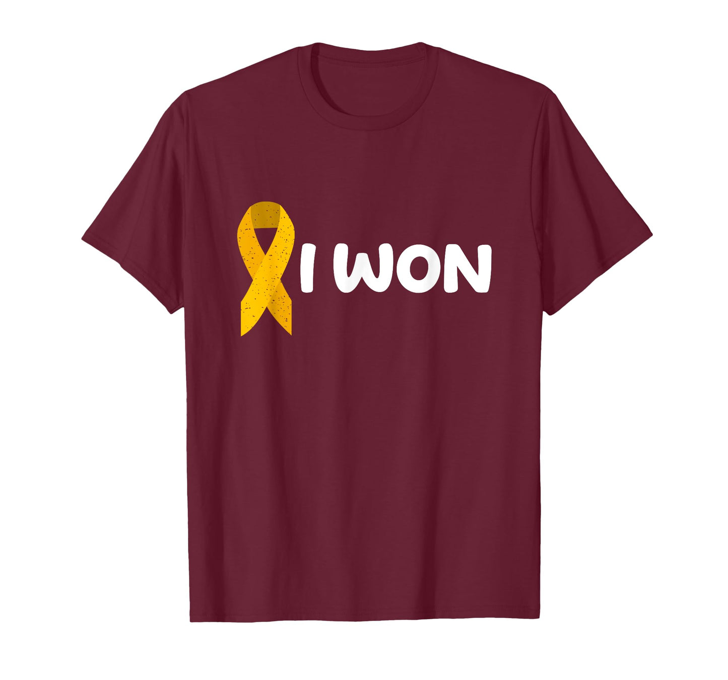 I Won! Appendix Cancer survivor. Amber ribbon T-Shirt