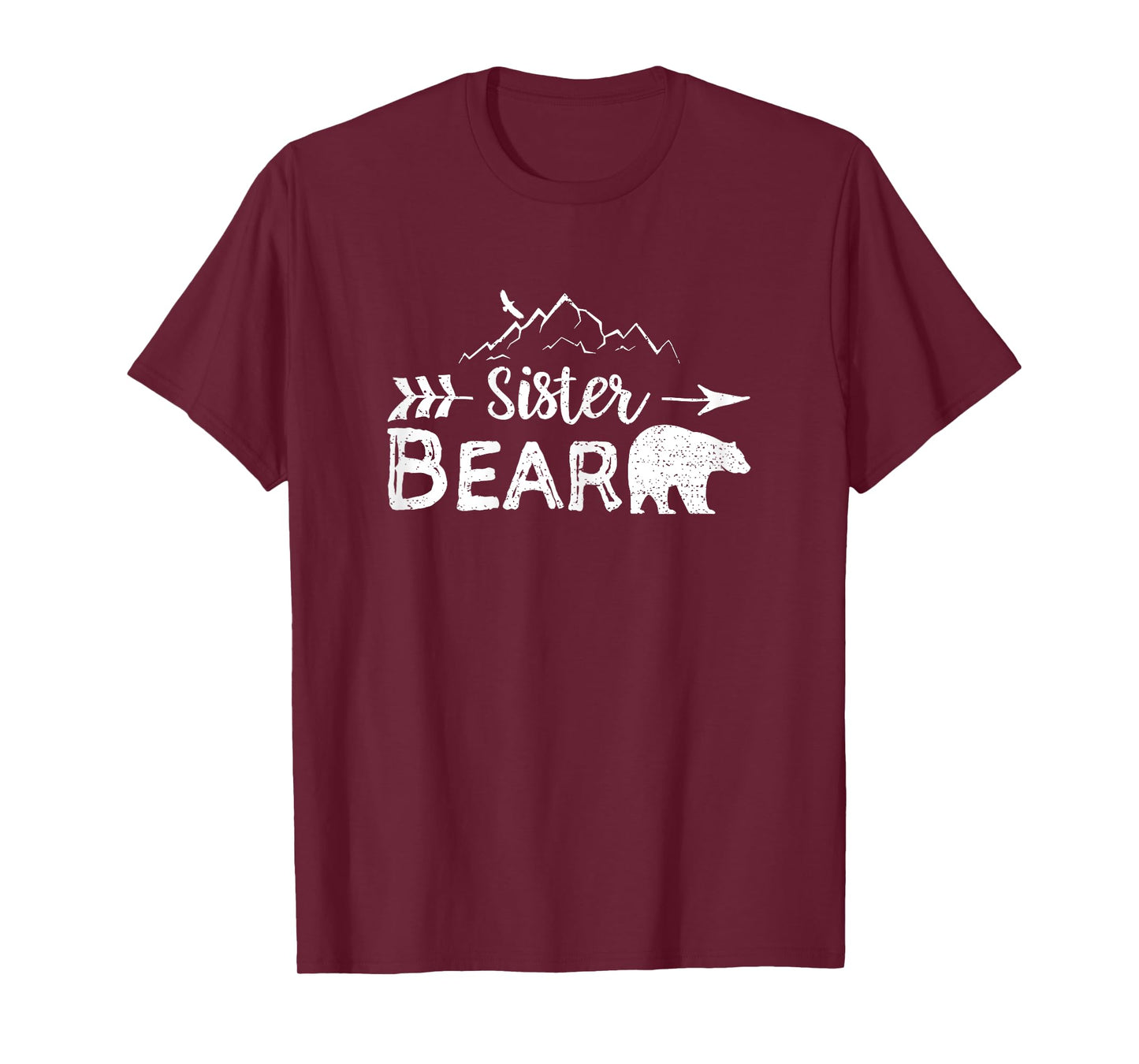 Sister Bear Shirt Matching Family Siblings Camping Gift T-Shirt