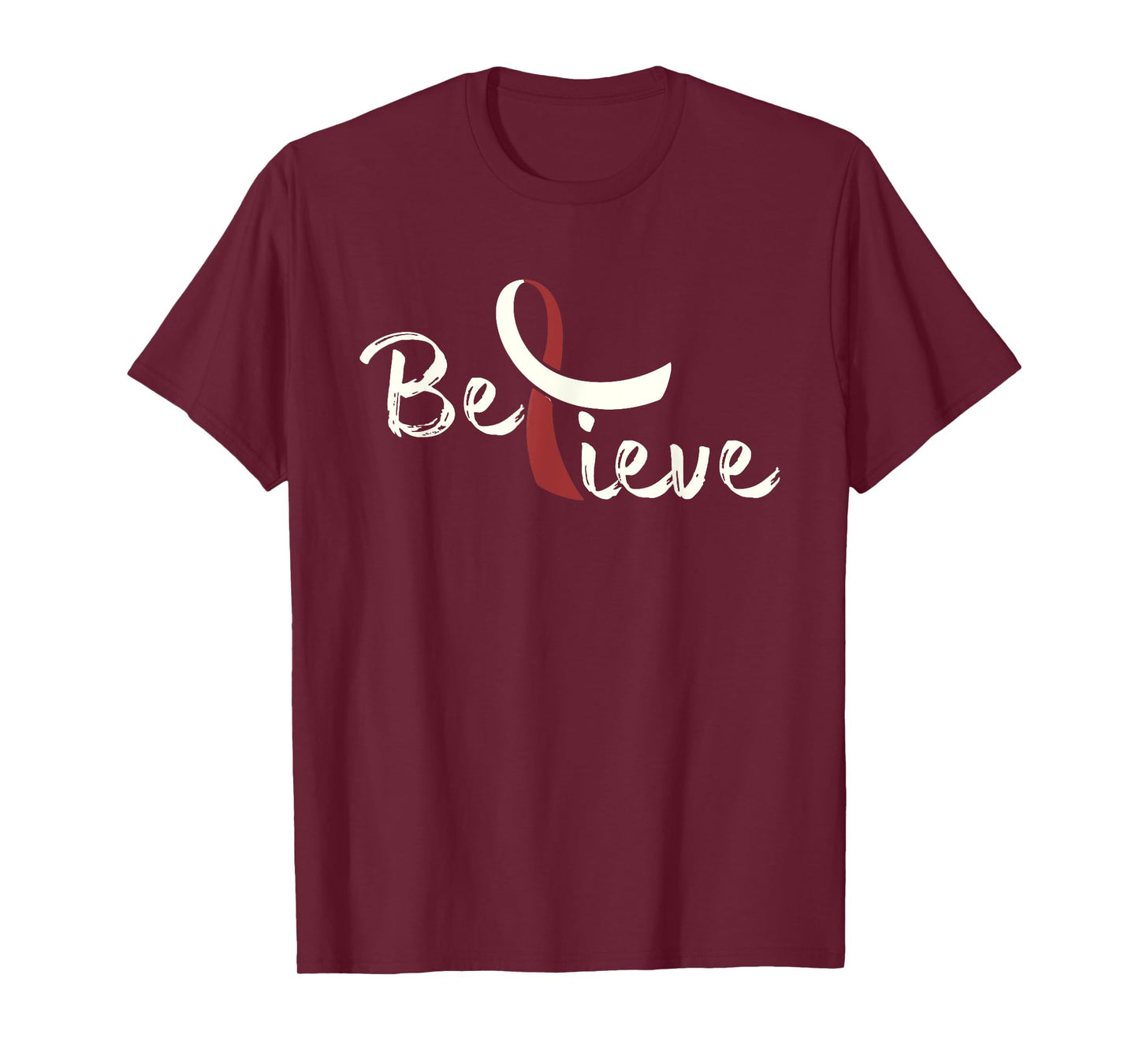 Believe - Head And Neck Cancer Shirt Gift T-Shirt