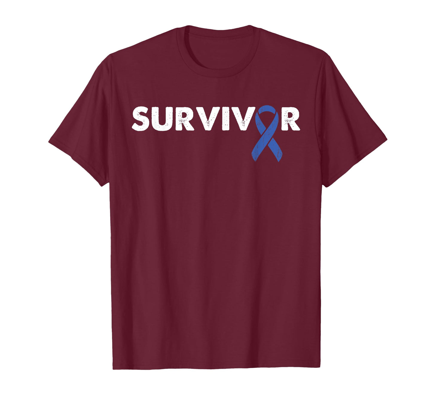 Survivor Support - Ribbon Rectal Cancer Awareness T-Shirt
