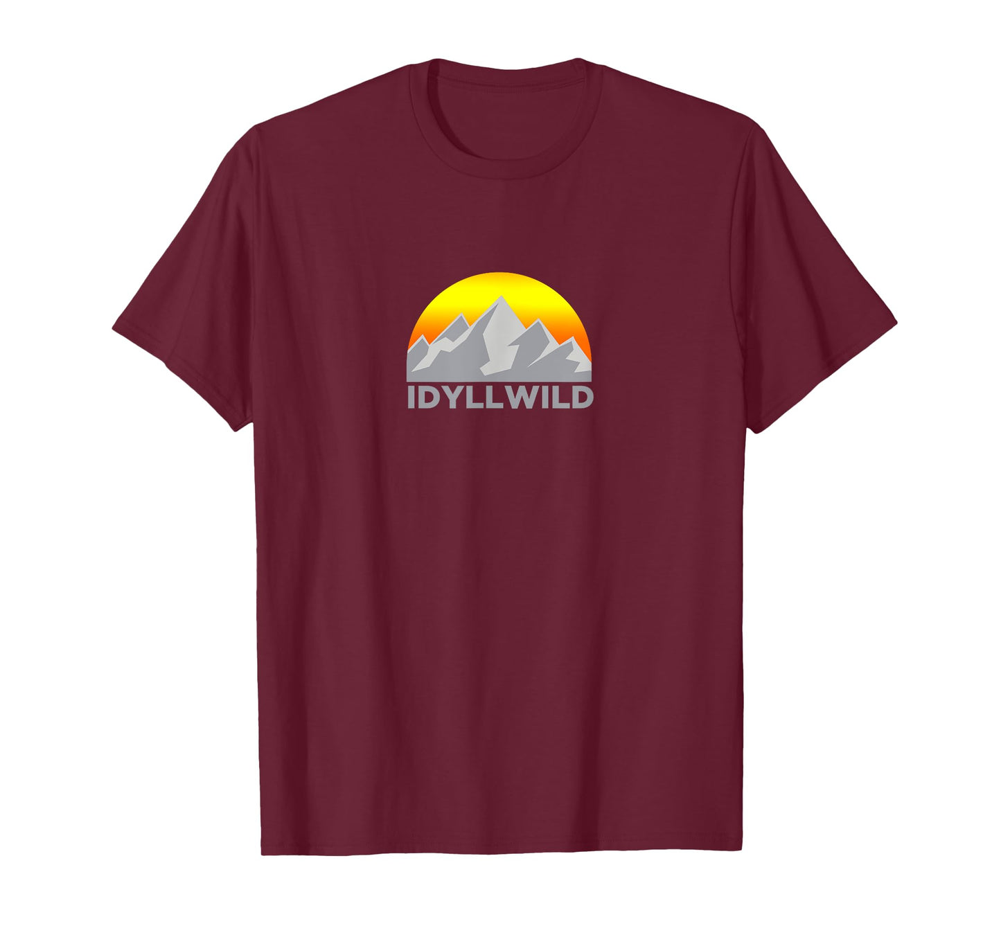 Retro Sunrise Mountain - Idyllwild California T Shirt T-Shirt