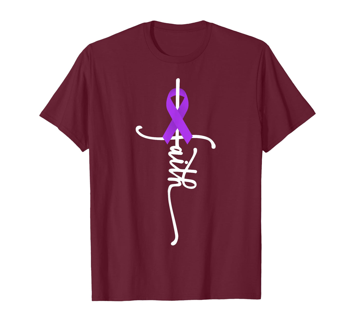 Hodgkin Lymphoma Cancer Faith Hodgkin's Lymphoma Awareness T-Shirt