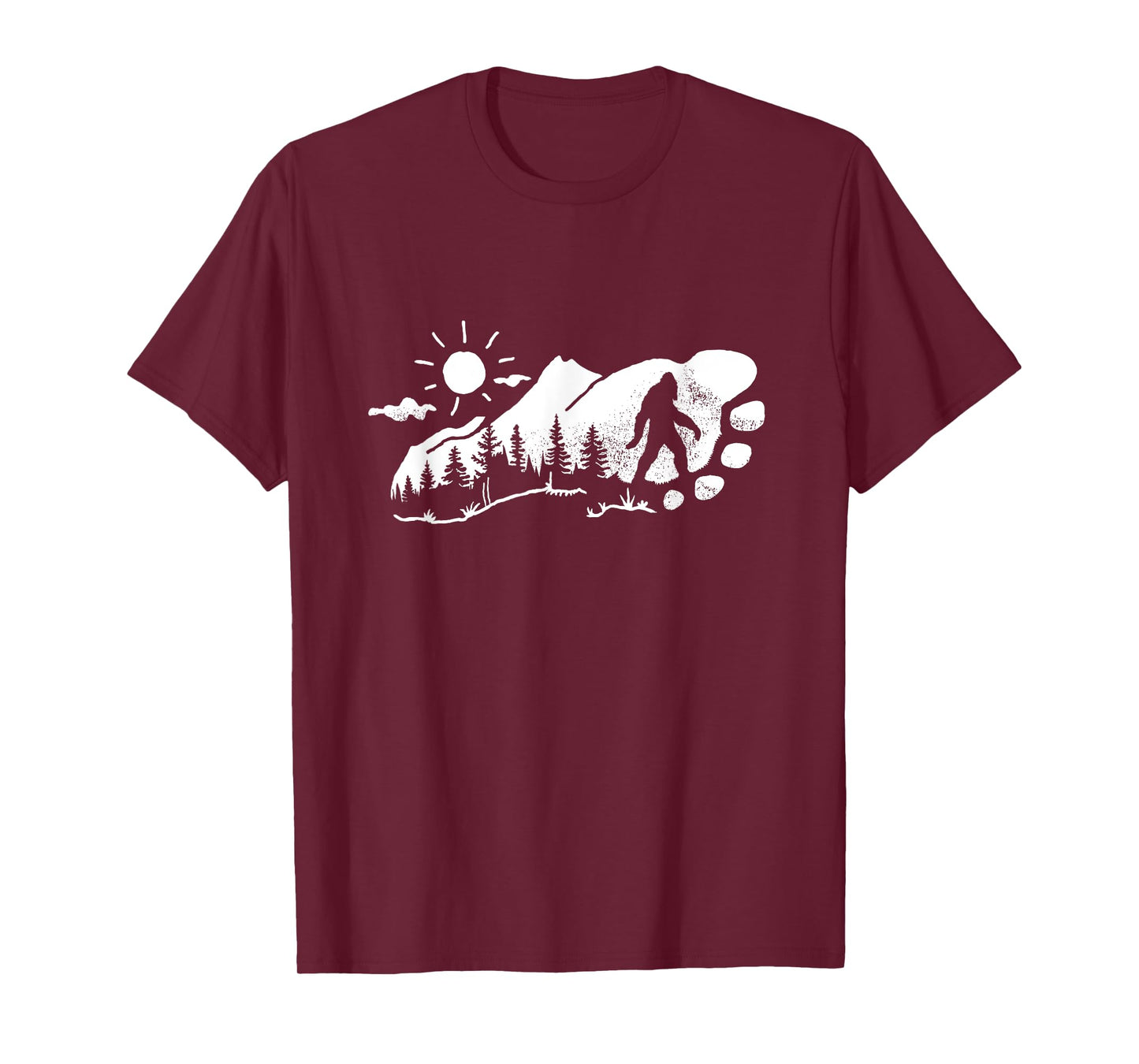Bigfoot Footprint Graphic T-Shirt