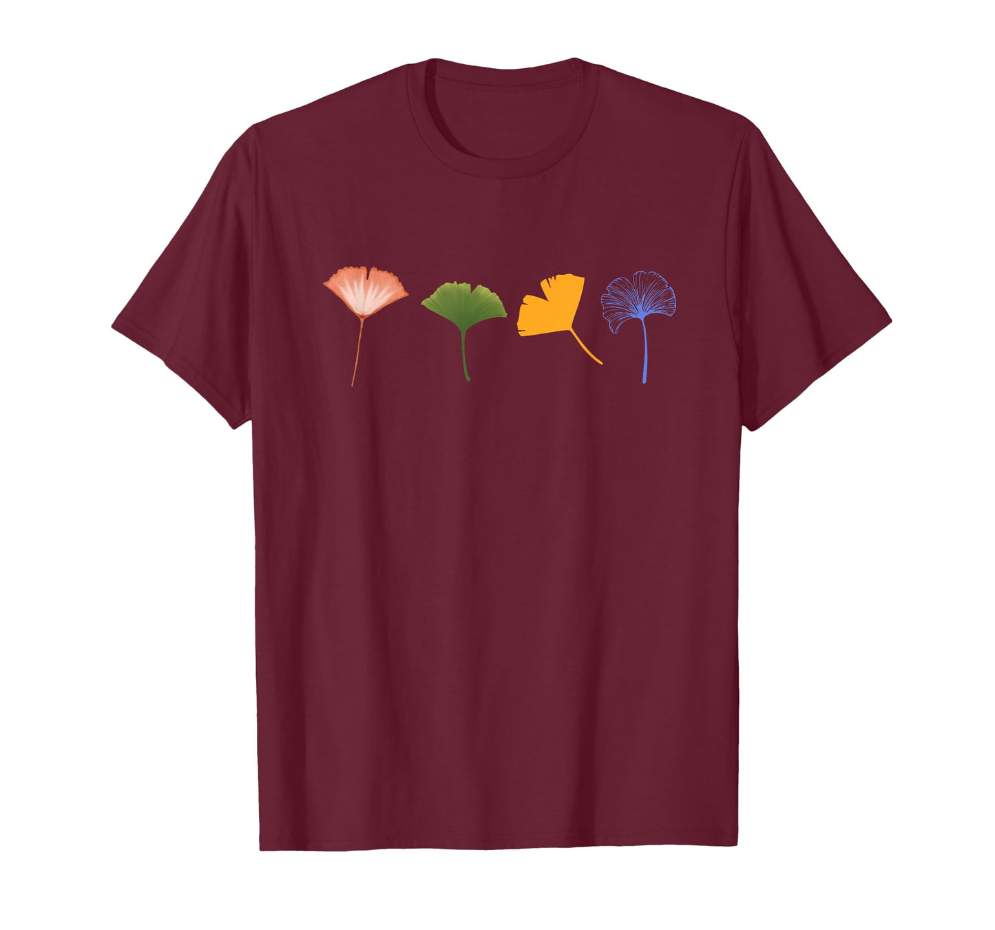 Ginkgo biloba leaves with a minimalist design T-Shirt