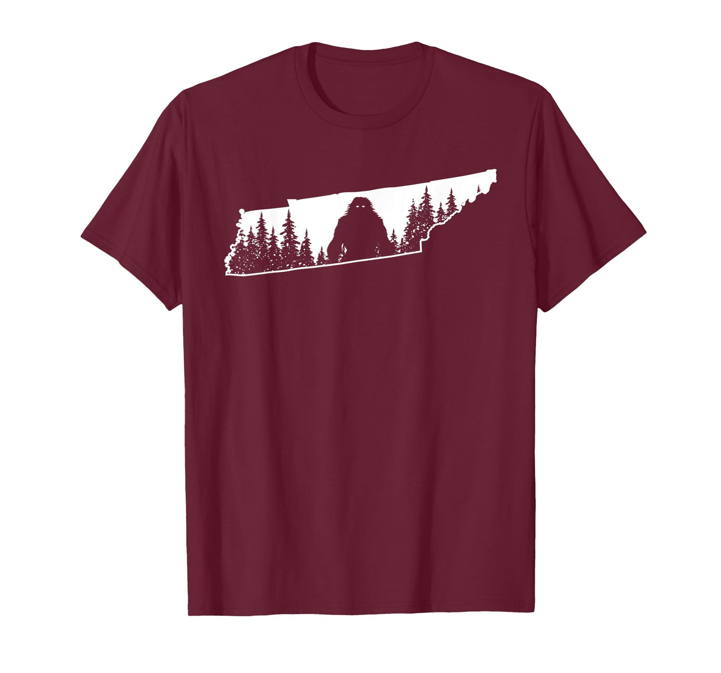 Tennessee Bigfoot Nature State Pride Sasquatch Silhouette T-Shirt