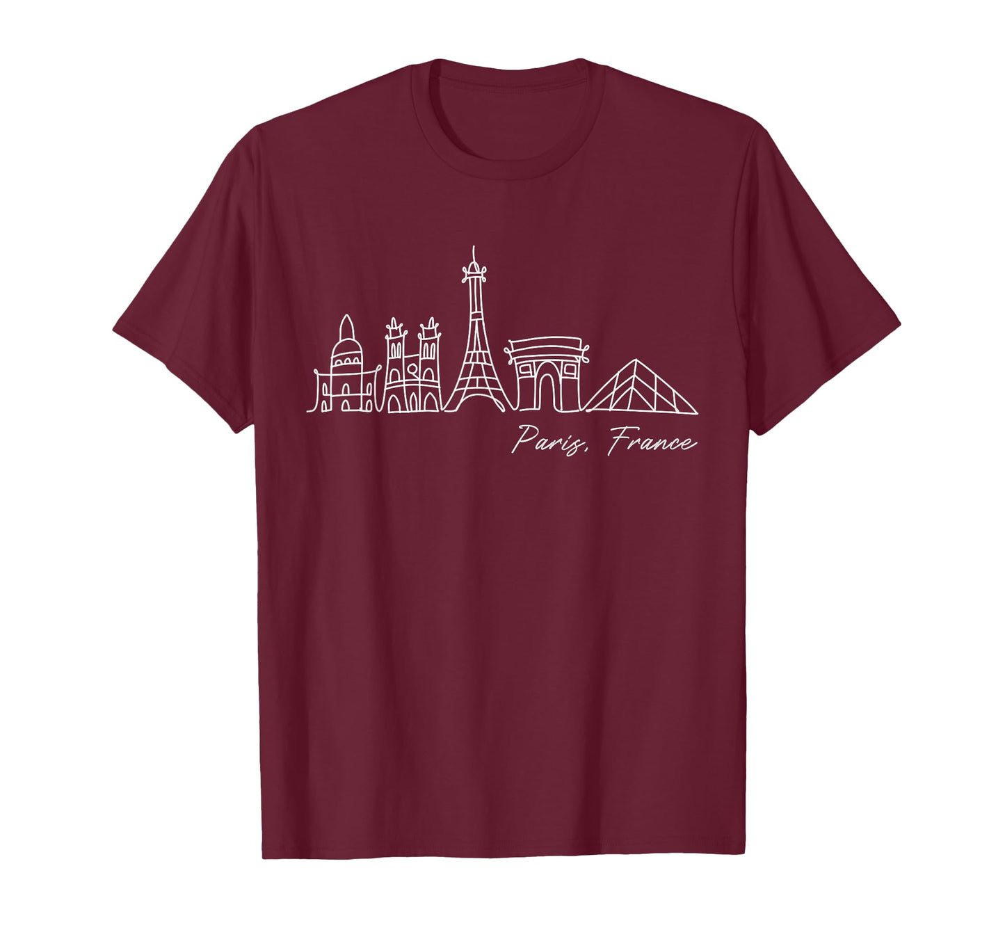Signature Paris City Skyline Eiffel Tower - France Souvenir T-Shirt
