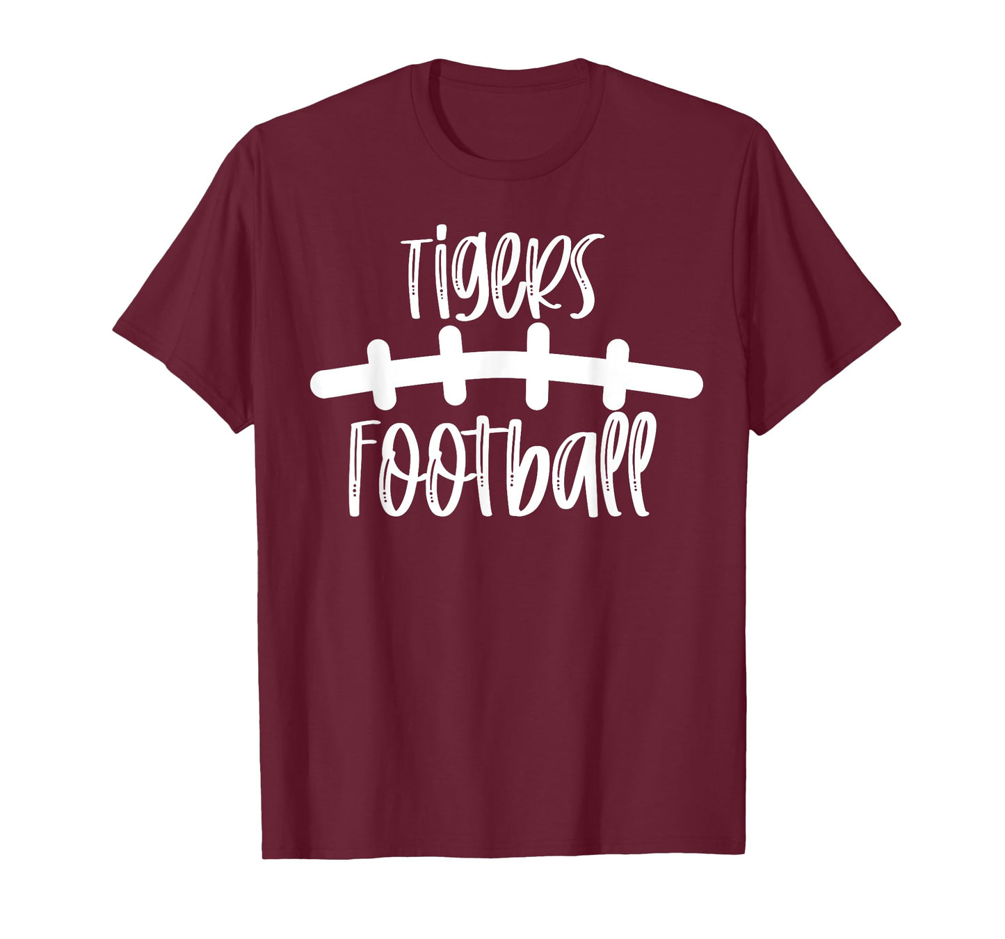 Tigers Football School Spirit Team Mascot Game Night T-Shirt
