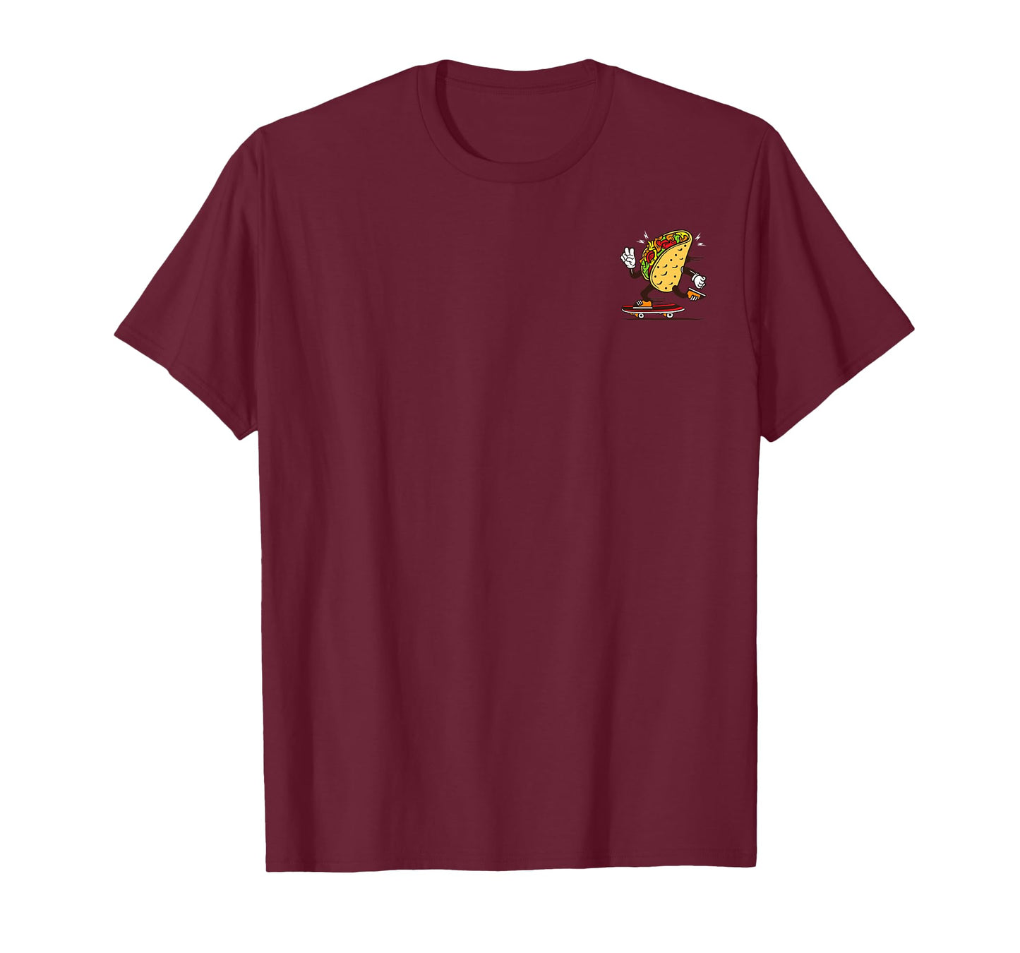 Taco Time is Coming: Cool Taco on The Skateboard T-Shirt